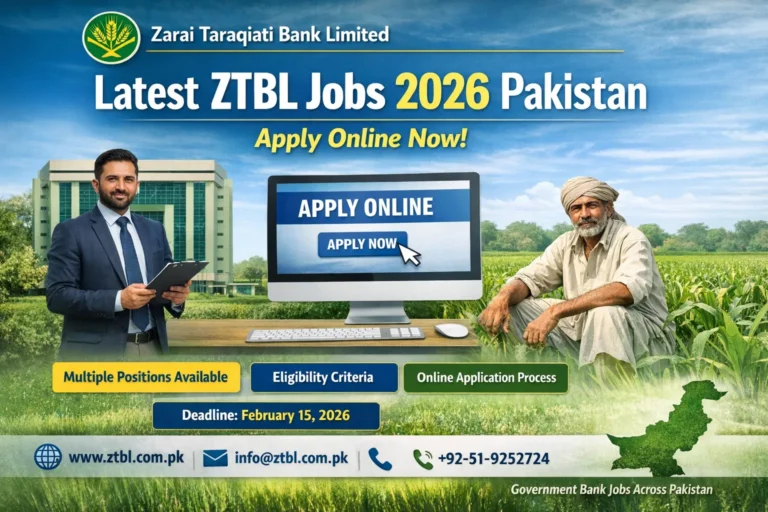 Latest ZTBL Jobs 2026